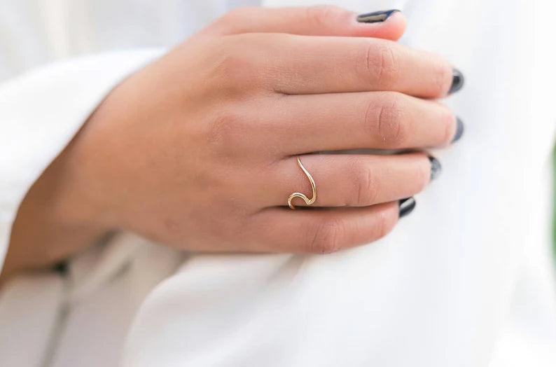 Trendy Open Curve Finger Ring