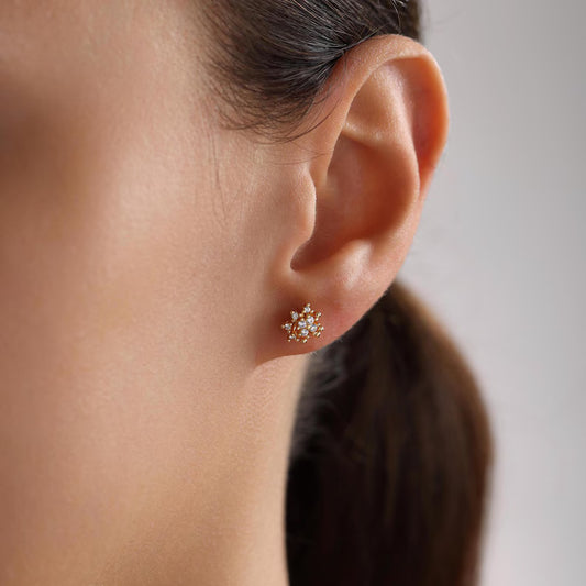 Minimal Gold Bow Earrings