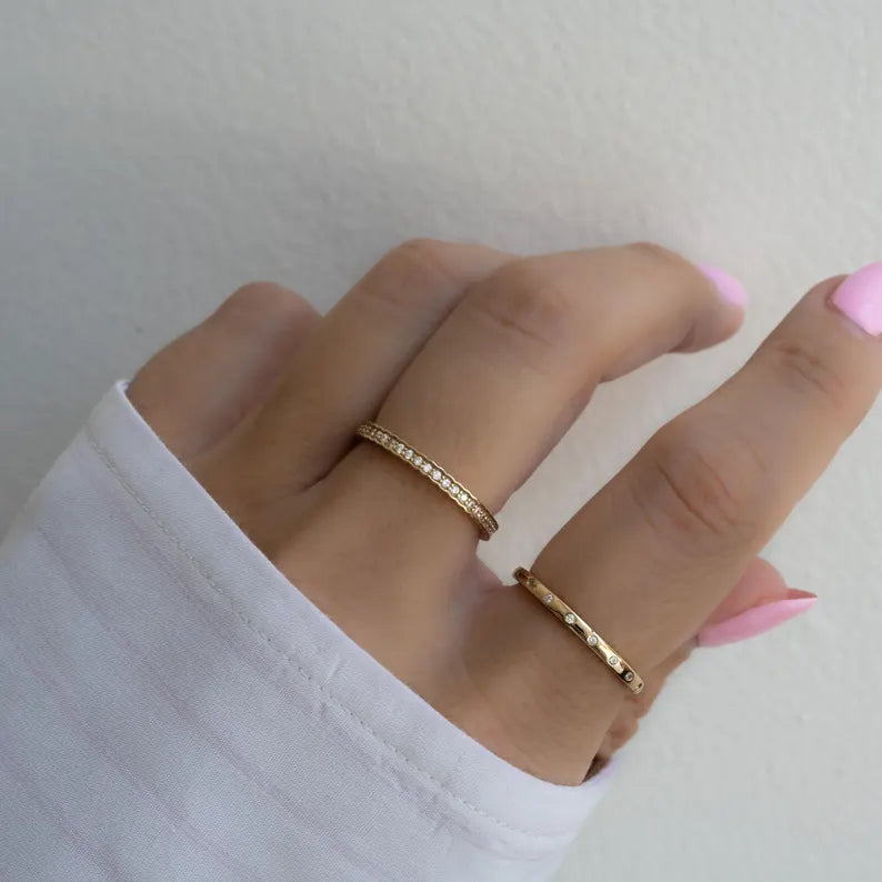 Minimal Stackable Finger Rings
