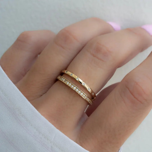 Minimal Stackable Finger Rings
