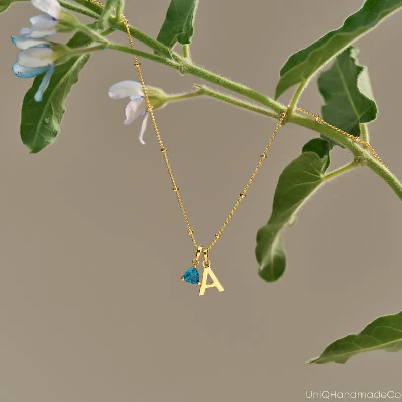 Minimal Letter Pendant for Women